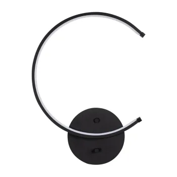 Aplica de perete neagra LED o 10 cm Moon - Opviq lights imagine