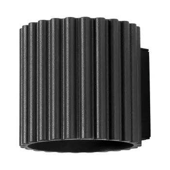 Aplica de perete neagra o 10 cm Zora - Sollux imagine