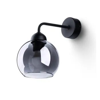 Aplica de perete neagra o 15 cm Grande - Sollux imagine