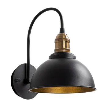 Aplica de perete neagra o 21 cm Varzan - Opviq lights imagine