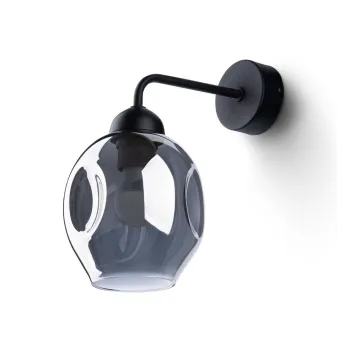 Aplica de perete neagra o 25 cm Garten - Sollux imagine