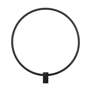 Aplica de perete negru-mat LED cu intensitate reglabila din aluminiu Cercio - Nova Luce imagine