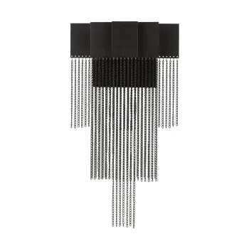 Aplica de perete negru-mat LED cu intensitate reglabila din otel Rev?? - Nova Luce imagine