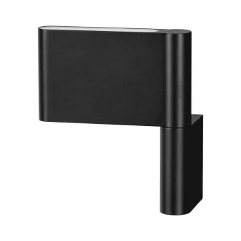 Aplica de perete negru-mat LED cu structura flexibila din aluminiu Flusso - Nova Luce imagine