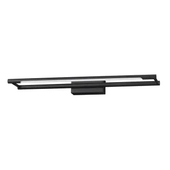 Aplica de perete negru-mat LED cu structura flexibila din otel Olas - Nova Luce imagine