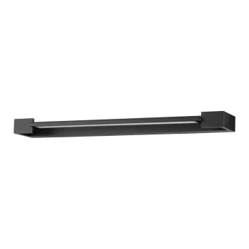 Aplica de perete negru-mat LED din aluminiu Arga - Nova Luce imagine