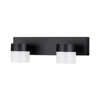 Aplica de perete negru-mat LED din aluminiu Teko - Nova Luce imagine