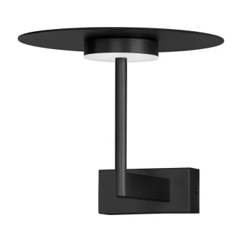 Aplica de perete negru-mat LED din aluminiu Tovi - Nova Luce imagine