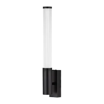 Aplica de perete negru-mat LED din metal Nold - Nova Luce imagine