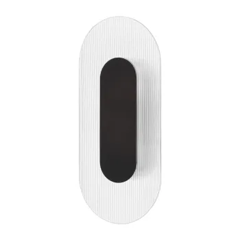 Aplica de perete negru-mat LED din metal Vetrio - Nova Luce imagine