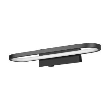 Aplica de perete negru-mat LED (lungime 40 cm) Gianni - Trio imagine