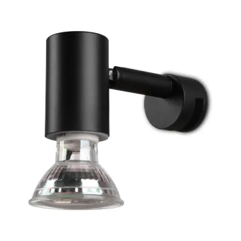 Aplica de perete negru-mat (lungime 10 cm) Lorenzo - Trio imagine