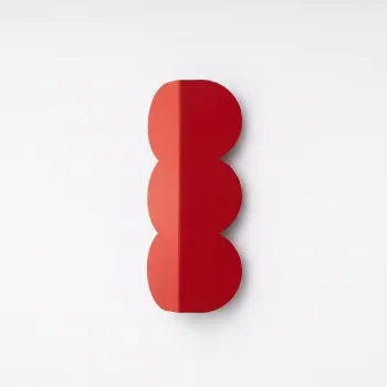 Aplica de perete rosie din aluminiu BISCUIT - Thoro imagine