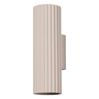 Aplica de perete taupe din metal o 6,5 cm Gleam - Sollux imagine