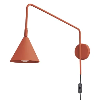 Aplica de perete teracota cu alimentare la priza Zylo - Nice Lamps imagine