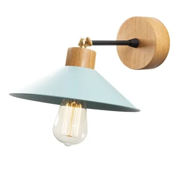 Aplica de perete turcoaz/in culoare naturala o 24 cm Manavgat - Opviq lights imagine