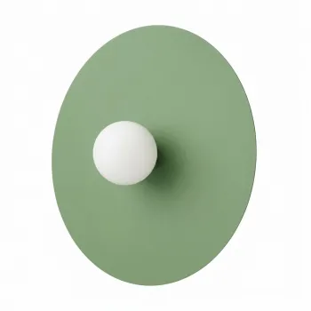Aplica de perete verde salvie din metal o 50 cm AKE - Thoro imagine