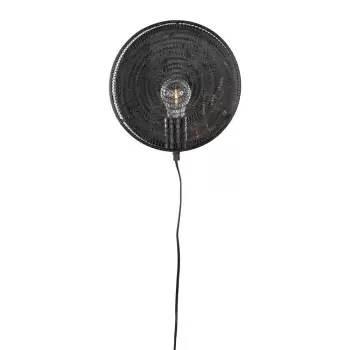 Aplica de perete White Label Lea, negru imagine