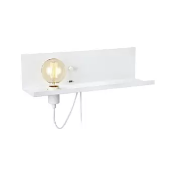 Aplica perete cu statie de incarcare USB Markslojd Multi, alb imagine