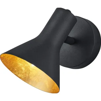 AplicAde perete neagrAdin metal A, 11 cm Nina aEURReality imagine