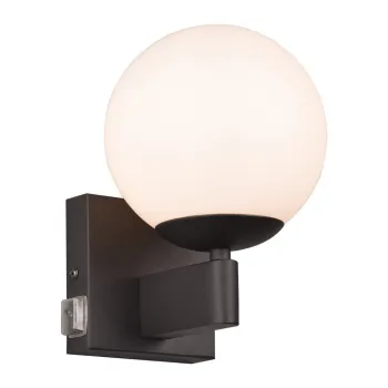 AplicAde perete negru-mat A, 14 cm Kula aEURTrio imagine