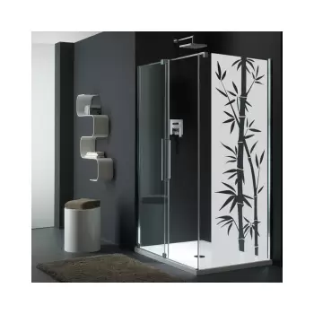 Autocolant rezistent la apa, pentru cabina de dus, Ambiance Bamboo imagine