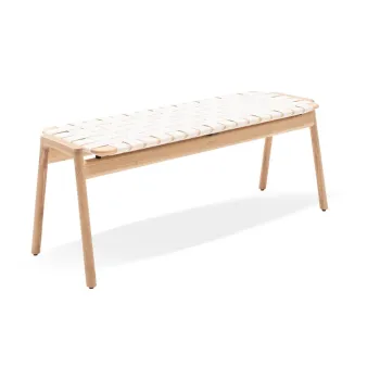 Banca alb-natural Klupa - Gazzda imagine