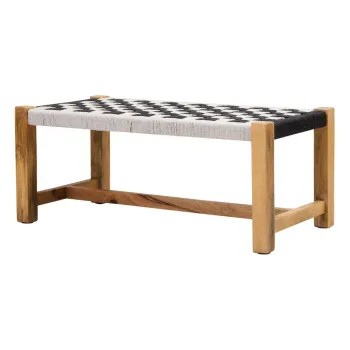 Banca alb-negru din lemn masiv Satna - Premier Housewares imagine