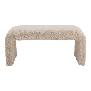 Banca crem cu tapiterie din stofa boucle Bobbie - Bloomingville imagine