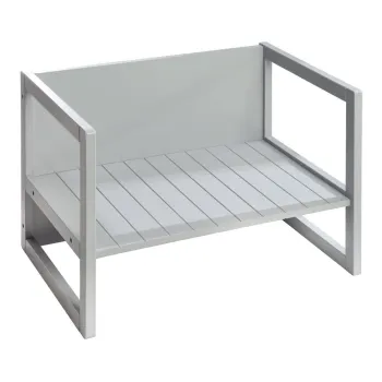 Banca de copii gri Country Style - Roba imagine