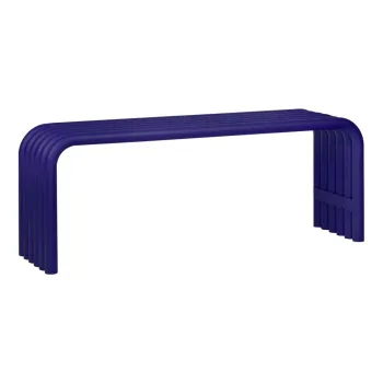 Banca de gradina albastra din metal Nokk - noo.ma imagine