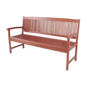 Banca de gradina cu 3 locuri din lemn de eucalipt Stockholm - Garden Pleasure imagine