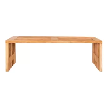 Banca de gradina din lemn de tec House Nordic Benidorm, 140 x 35 cm imagine
