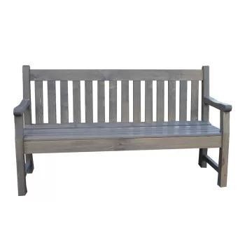 Banca de gradina gri din lemn London - Rojaplast imagine