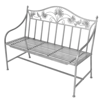 Banca de gradina gri din metal Talin - Garden Pleasure imagine