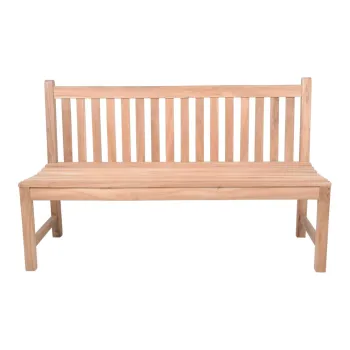 Banca de gradina in culoare naturala din lemn masiv Solo - Garden Pleasure imagine