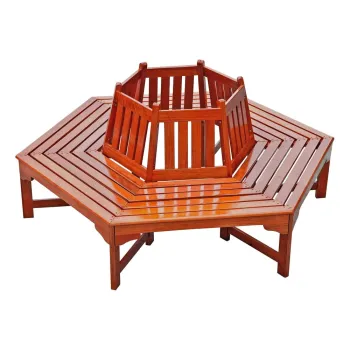 Banca de gradina maro din lemn masiv Ontario - Garden Pleasure imagine