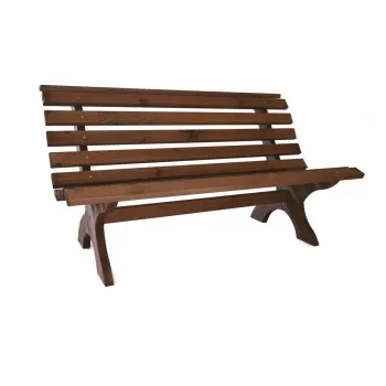 Banca de gradina maro din lemn Retro - Rojaplast imagine