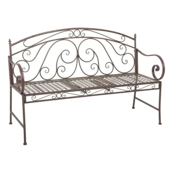 Banca de gradina maro din metal Saket - Garden Pleasure imagine