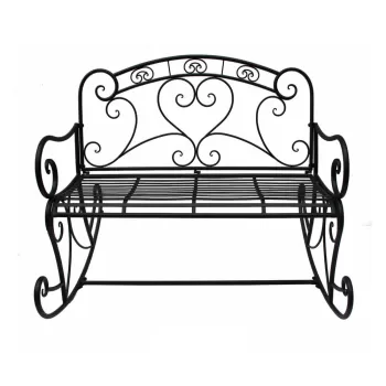 Banca de gradina neagra din metal Dares - Garden Pleasure imagine