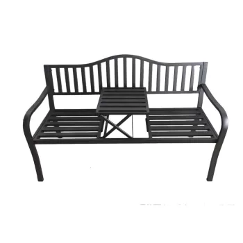 Banca de gradina neagra din metal Segula - Garden Pleasure imagine