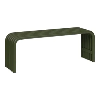 Banca de gradina verde din metal Nokk - noo.ma imagine