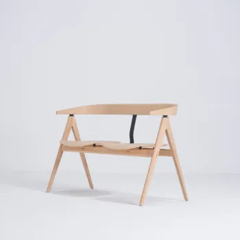 Banca din lemn de stejar Gazzda Ava, natural imagine