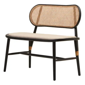 Banca in culoare naturala capitonata Cebu - Premier Housewares imagine