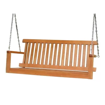 Banca leagan de gradina din lemn de eucalipt Columbia - Garden Pleasure imagine