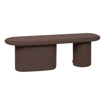 Banca maro capitonata cu tapiterie din tesatura boucle Rull - noo.ma imagine