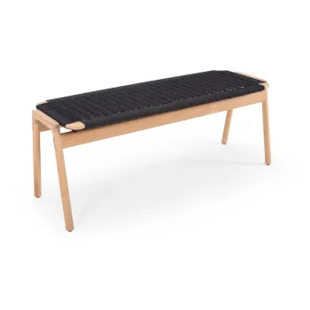 Banca neagra/in culoare naturala Klupa - Gazzda imagine