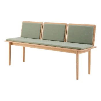 Banca tapitata cu lana verde deschis Elba - Hammel Furniture imagine