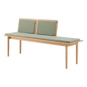 Banca tapitata cu lana verde deschis Elba - Hammel Furniture imagine