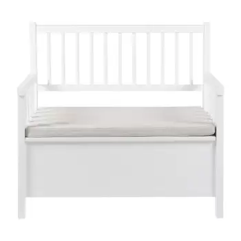 Bancuta cu spatiu pentru depozitare Actona Assila, alb imagine